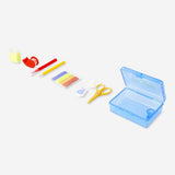 Office stationery set in a box with colorful pens, pencils, and stationery supplies from Flying Tiger Copenhagen.