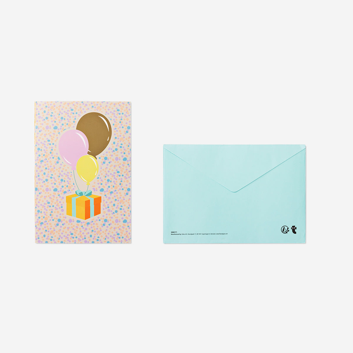 Carta di compleanno con palloncini pop up