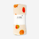 Flying Tiger Copenhagen autumnal fleece blanket 180x130 cm with warm, cozy fall-inspired design, perfect for home use.