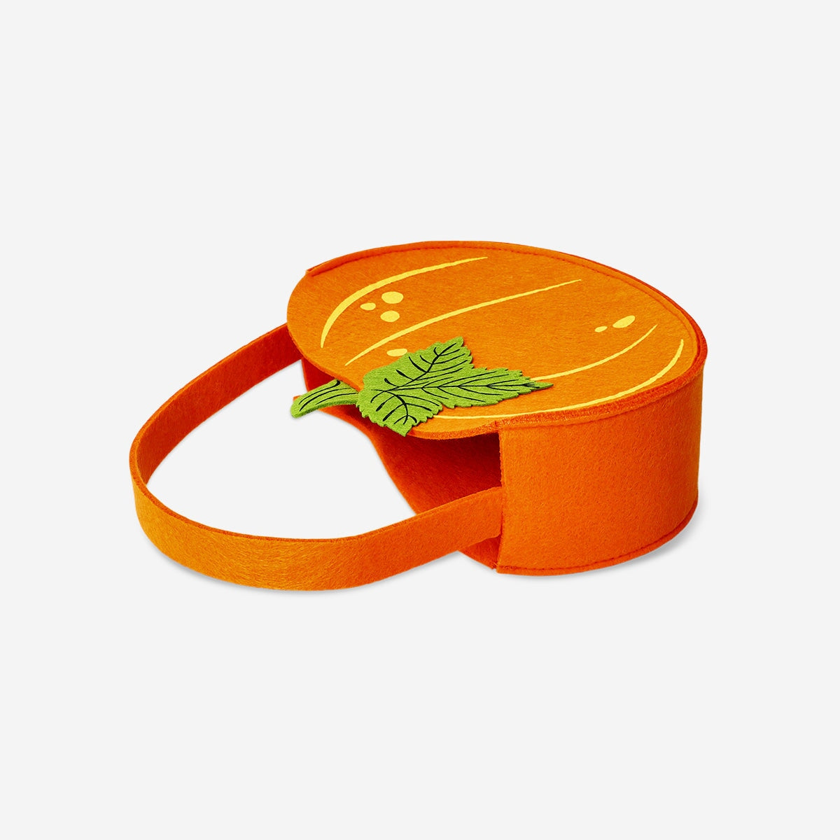 Felt pumpkin snack bag - for kids party Flying Tiger Copenhagen 