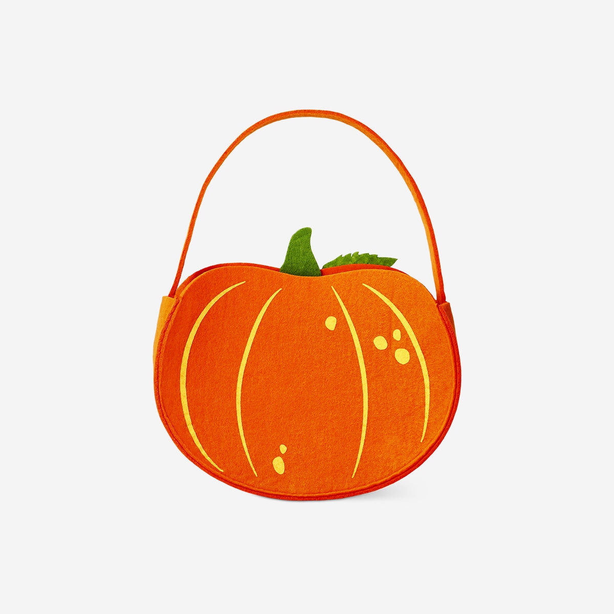 Felt pumpkin snack bag - for kids party Flying Tiger Copenhagen 