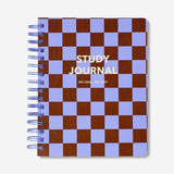 Chequered Flying Tiger Copenhagen study planner 2026-2027 in English, featuring a black and white checkered cover design.