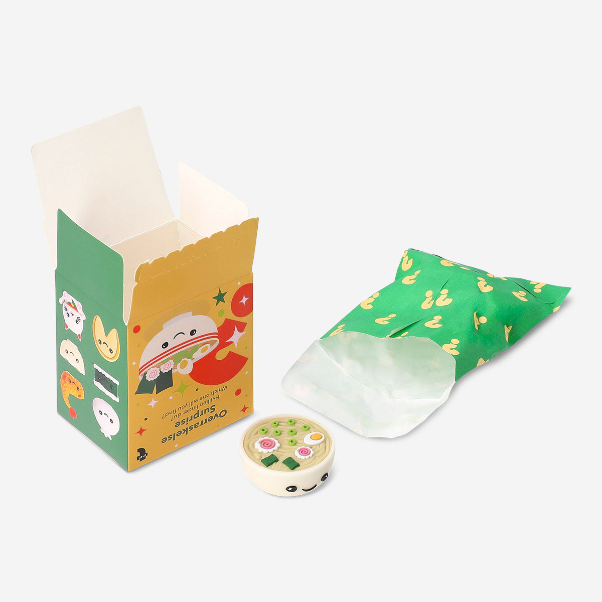 Colorful Flying Tiger Copenhagen Sushi collectible toy in vibrant packaging, designed for fun and imaginative play.