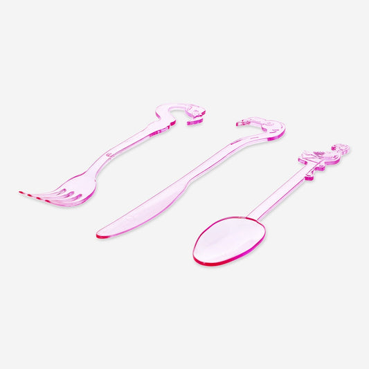 Flamingo cutlery set. 12 pcs