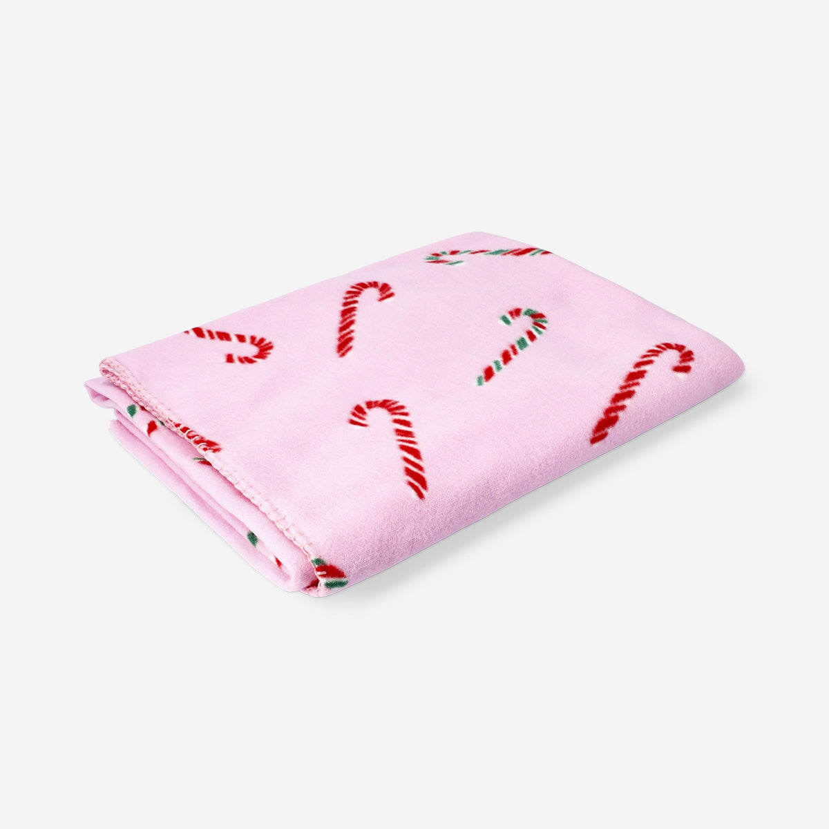 Couverture en polaire avec impression de sucre d'orge - 180x130 cm.