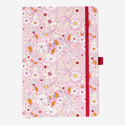 Bloemen bullet planner met pennenhouder - A5