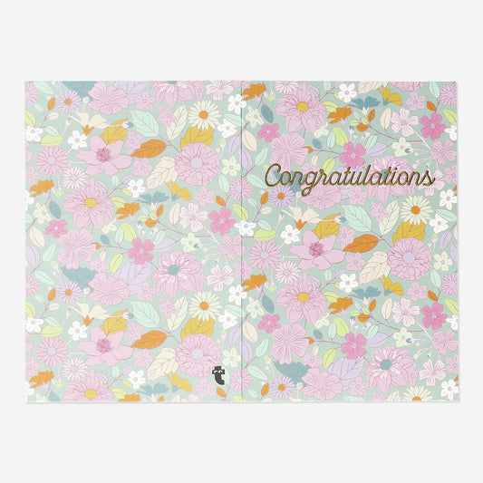 Floral card with envelope