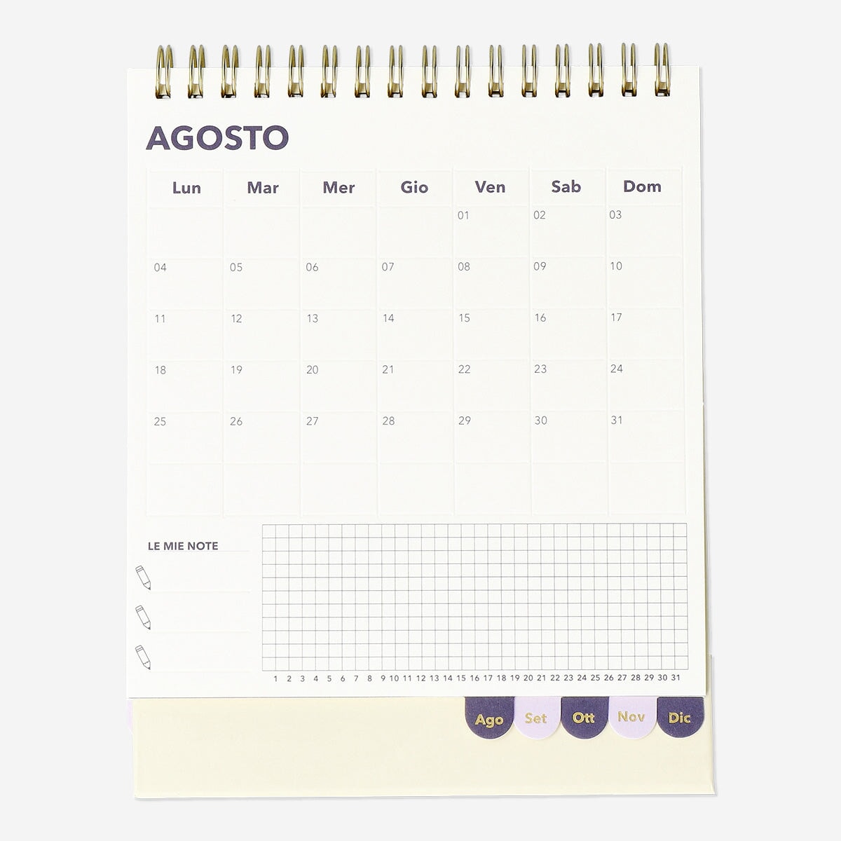 Floral Desk Calendar - Italian Office Flying Tiger Copenhagen 