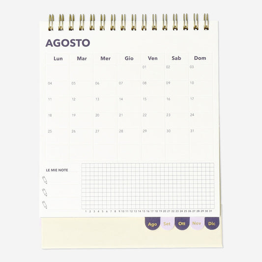 Floral Desk Calendar - Italian