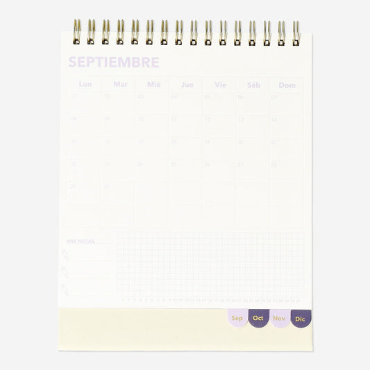 Floral Desk Calendar - Spanish