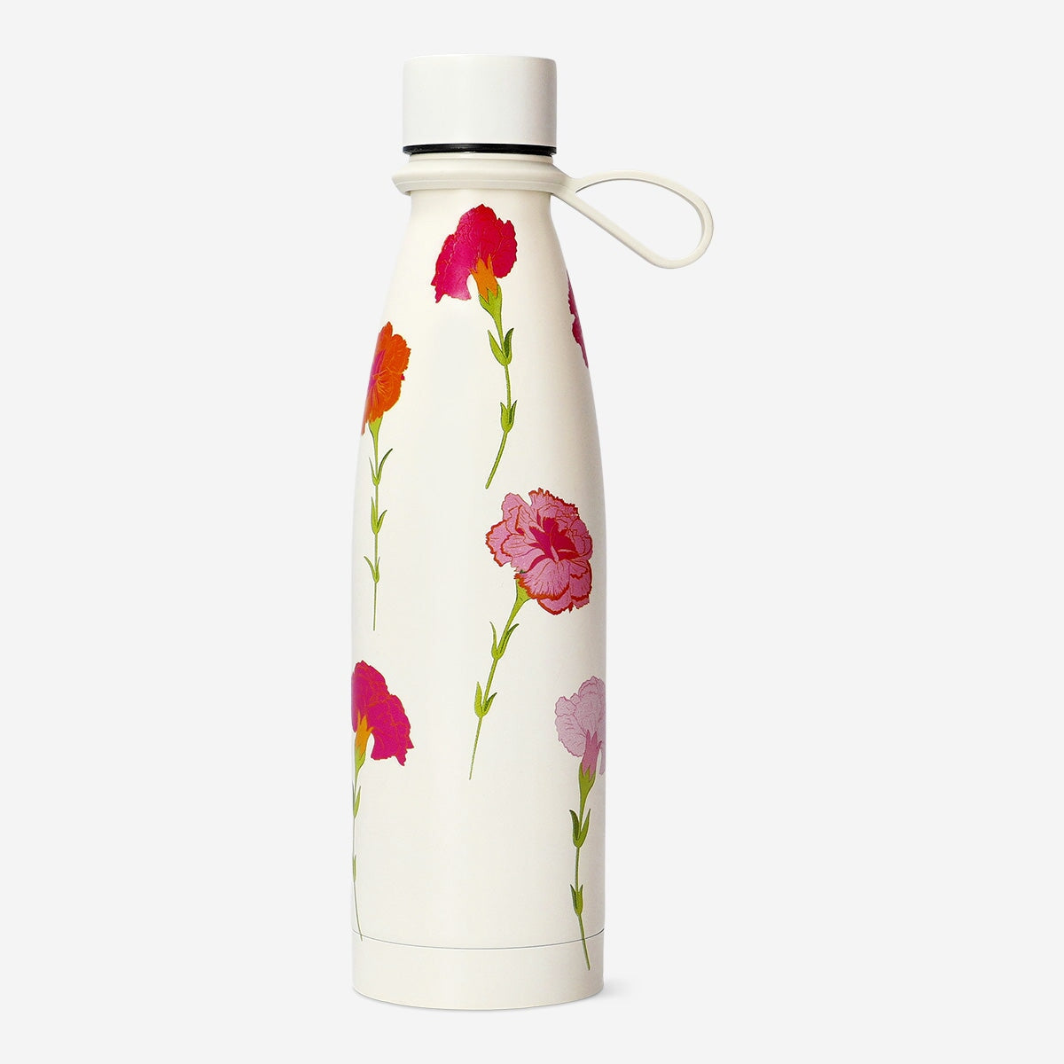 Floral drinking bottle with silicone strap - 480 ml Kitchen Flying Tiger Copenhagen 