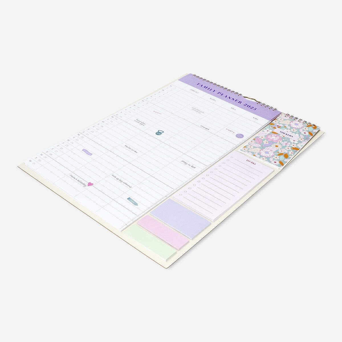 Floral family planner 2025 - English Office Flying Tiger Copenhagen 