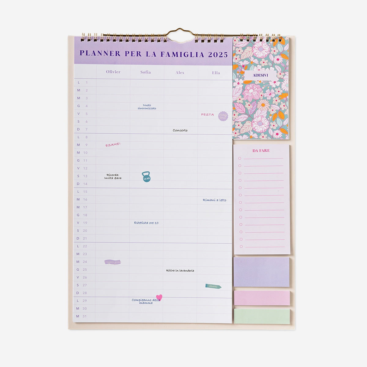 Floral family planner 2025 - Italian Office Flying Tiger Copenhagen 