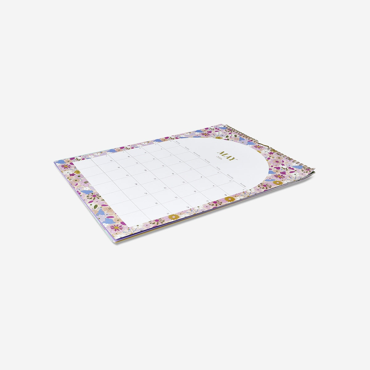 Floral monthly calendar for hanging - English office Flying Tiger Copenhagen 
