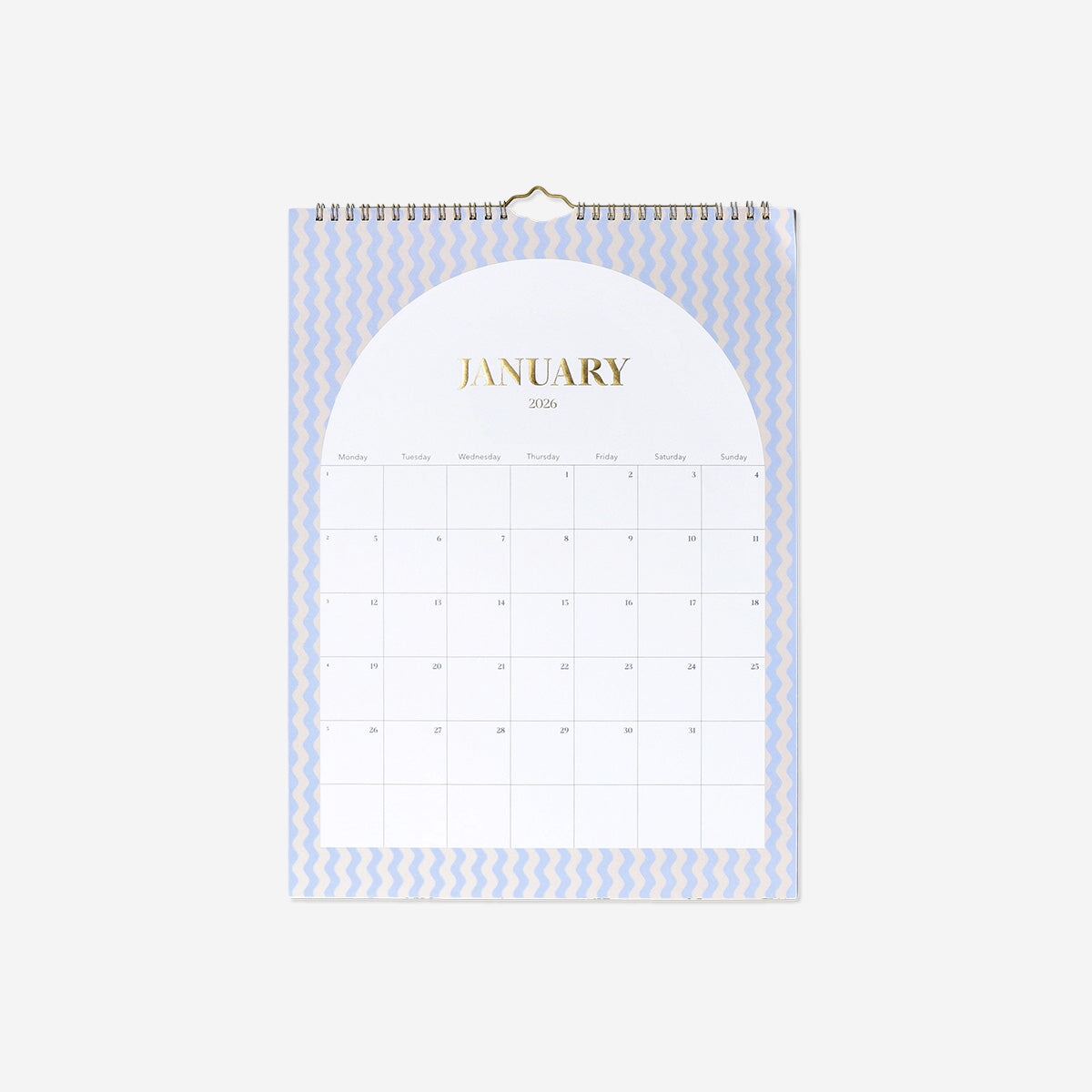 Floral monthly calendar for hanging - English office Flying Tiger Copenhagen 