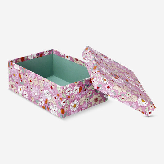 Caja de papel floral - Pequeña