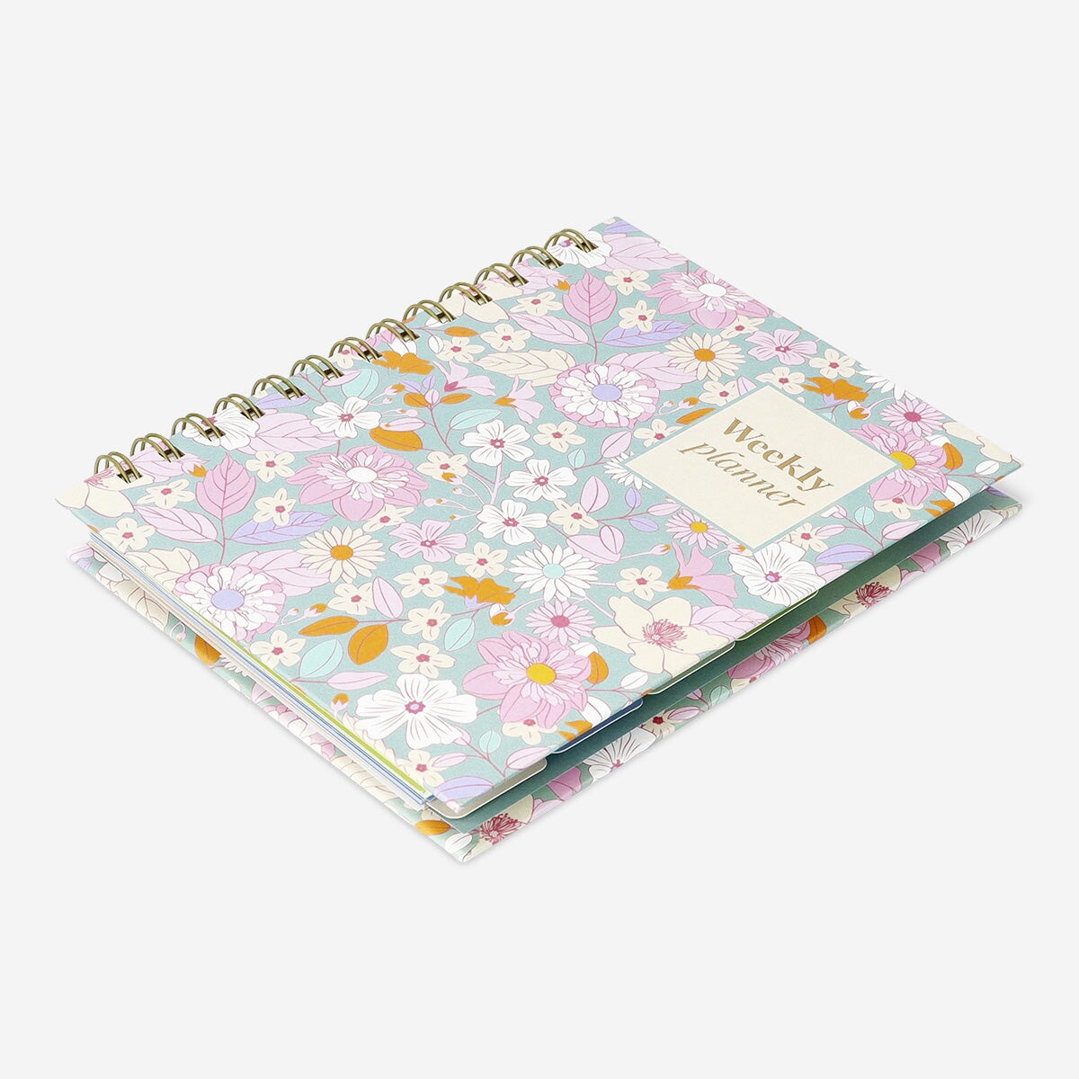 Floral study planner with stickers - B6 Office Flying Tiger Copenhagen 