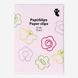 Flower and butterfly paper clips - 12 pcs Office Flying Tiger Copenhagen 