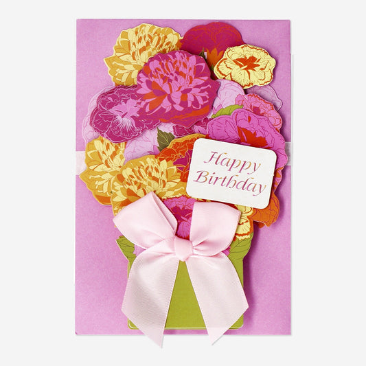 Flower bouquet card with envelope