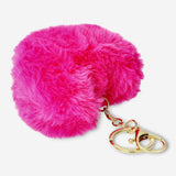 Fluffy Heart Key Ring Textile Flying Tiger Copenhagen 