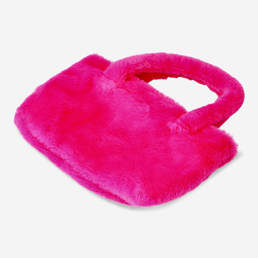 Fluffy pink bag