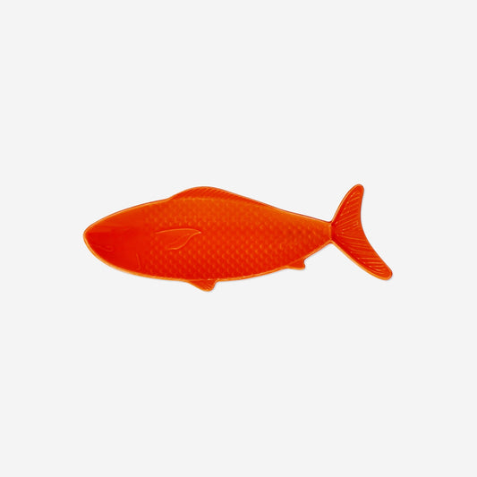 Orange fisk serveringstallrik - 26 cm