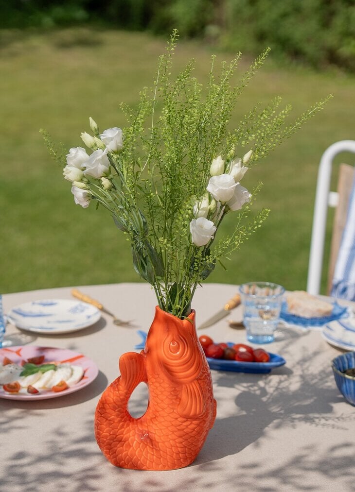 Orange fish vase Home Flying Tiger Copenhagen 