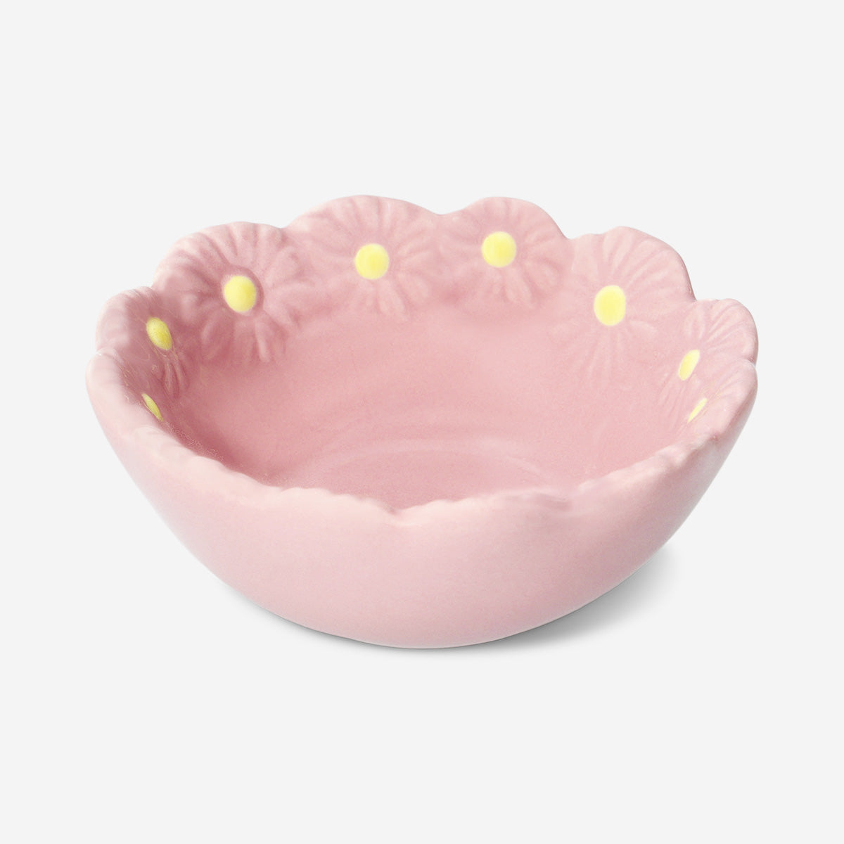 Pink flower bowl - 9 cm