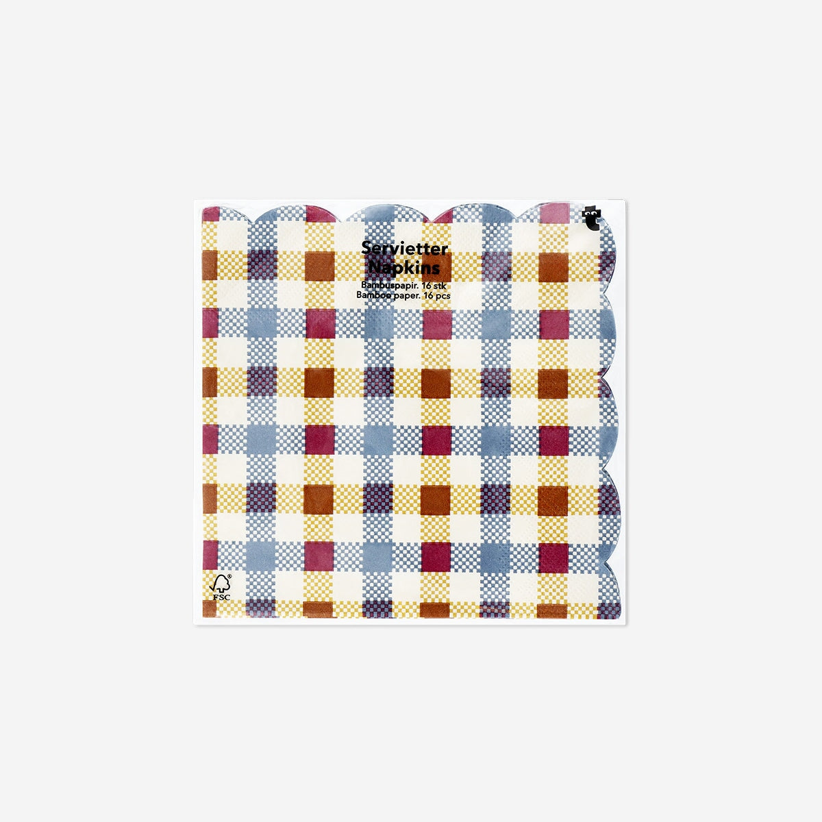 Checkered napkins - 16 pcs party Flying Tiger Copenhagen 