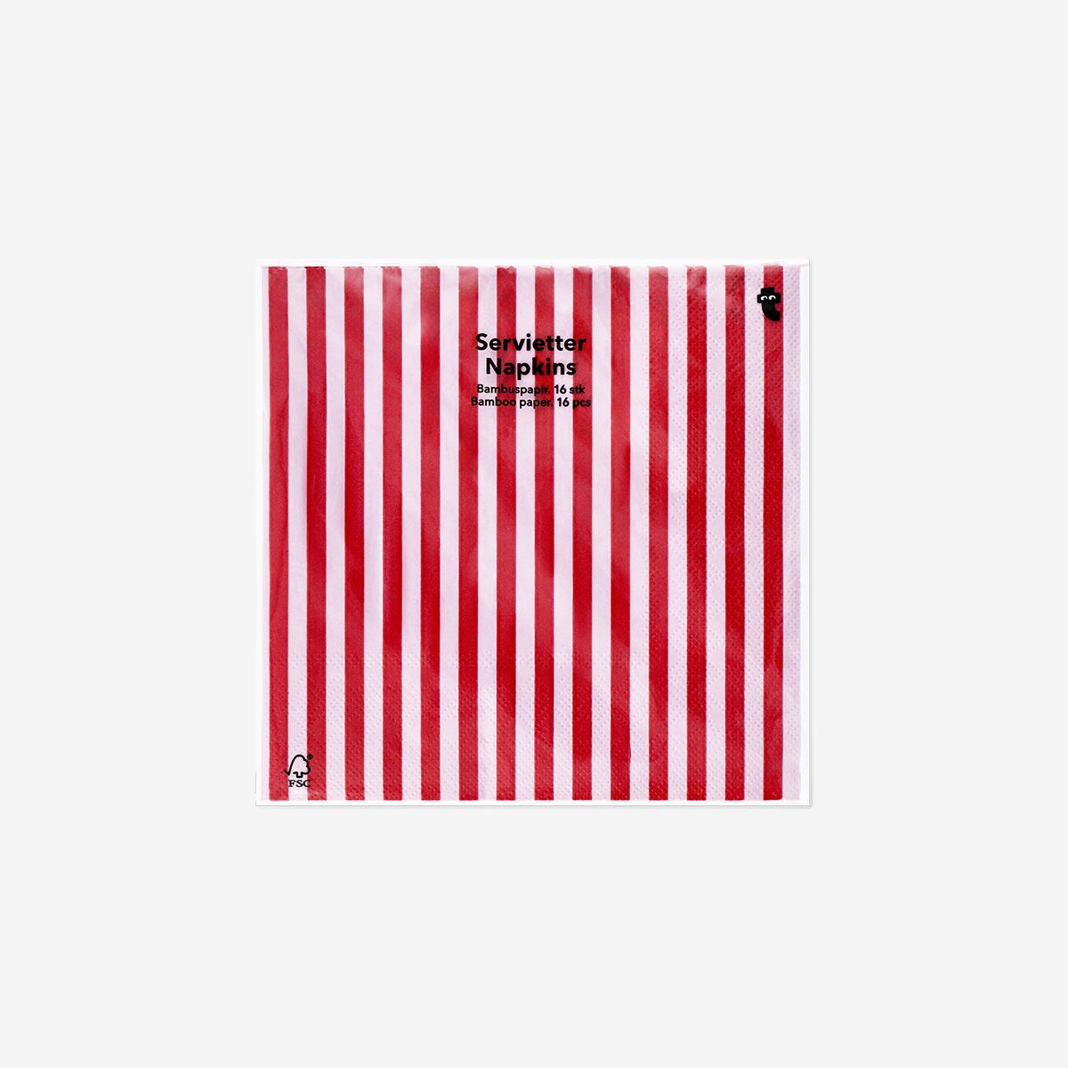 Red striped napkins - 16 pcs party Flying Tiger Copenhagen 