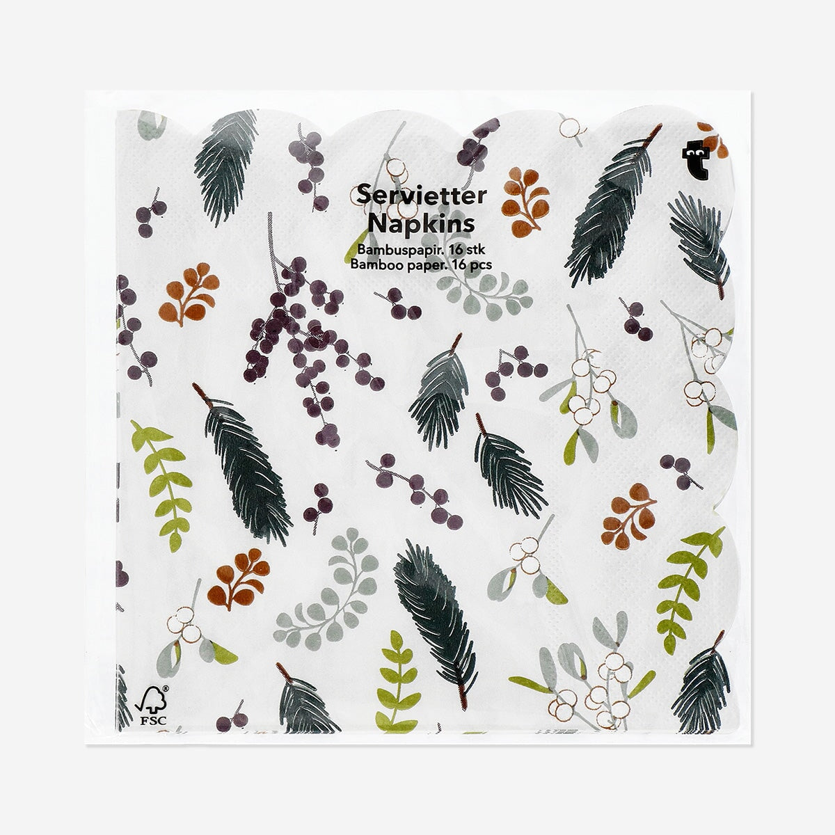 Christmas berries napkins - 16 pcs Party Flying Tiger Copenhagen 