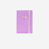 A5 Purple daily diary 2026 by Flying Tiger Copenhagen, featuring recycled leather cover and daily planning pages.