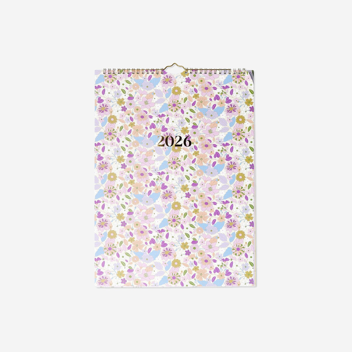 Floral monthly calendar for hanging - English office Flying Tiger Copenhagen 