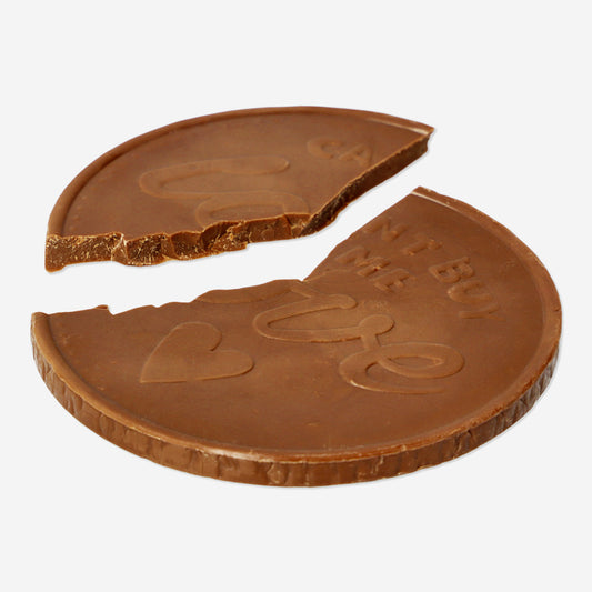 Chocolate grande San Valentín acuñar