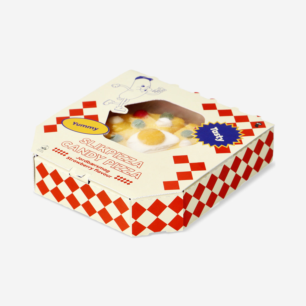 Candy pizza in box