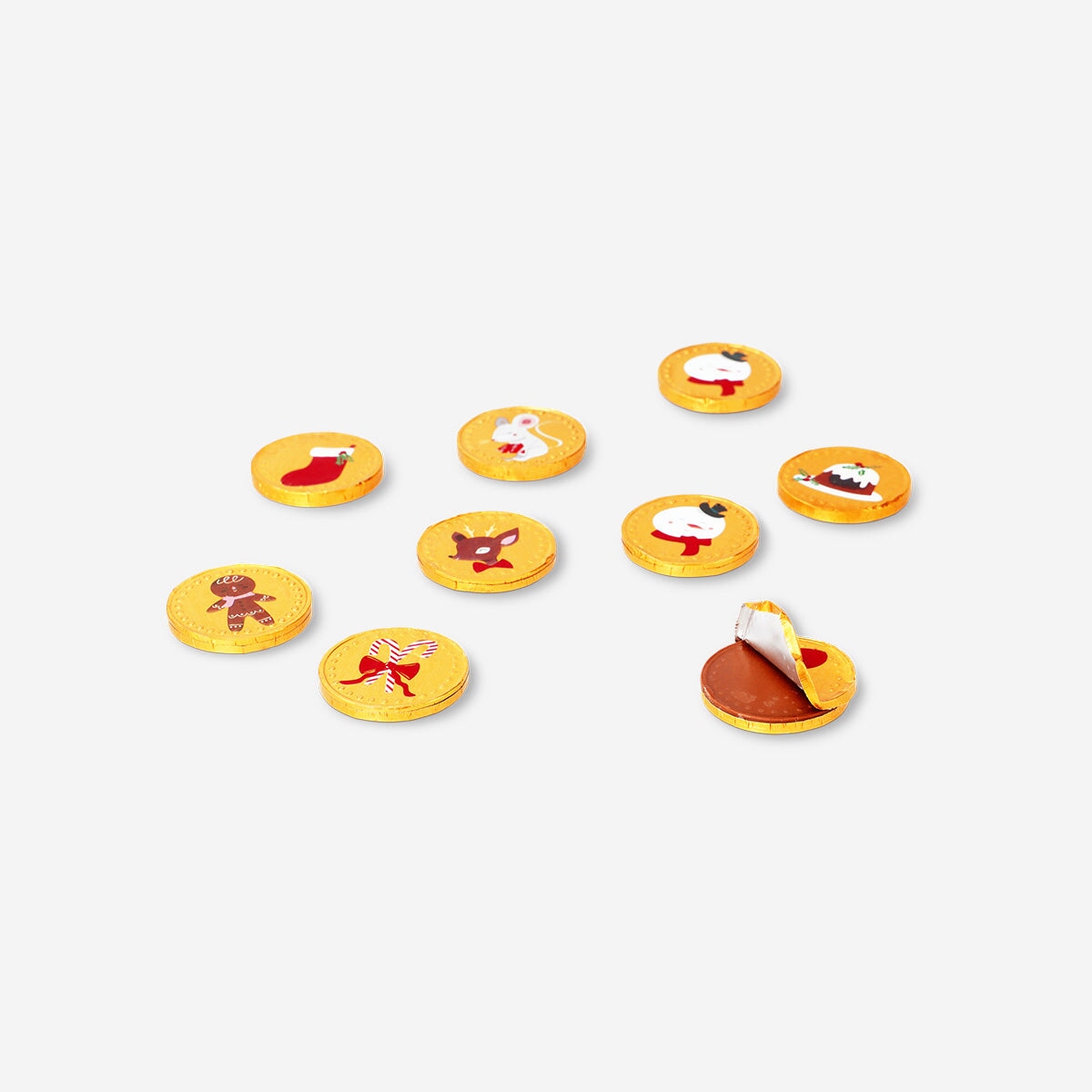 Christmas chocolate coins in net Food Flying Tiger Copenhagen 