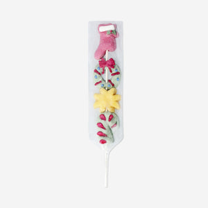 Christmas marshmallows on a stick from Flying Tiger Copenhagen, festive treat with colorful marshmallows on a wooden stick.
