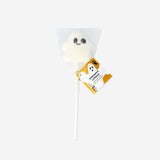 Flying Tiger Copenhagen Ghost Lollipop with mixed fruit flavor, colorful candy featuring a ghost shape and fruity taste.
