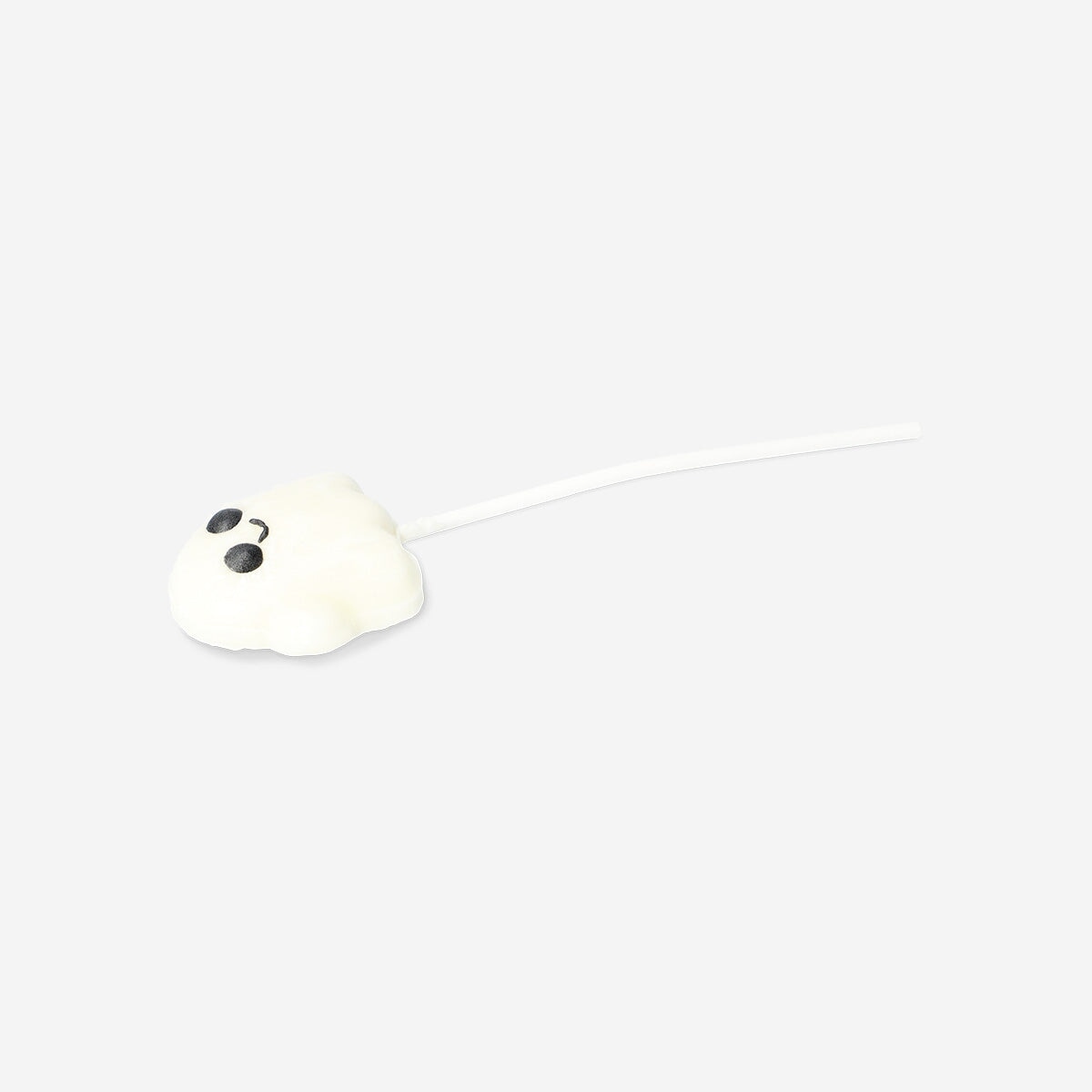 Flying Tiger Copenhagen Ghost lollipop in mixed fruit flavor, colorful candy with ghost-shaped design, ideal for sweet treats.