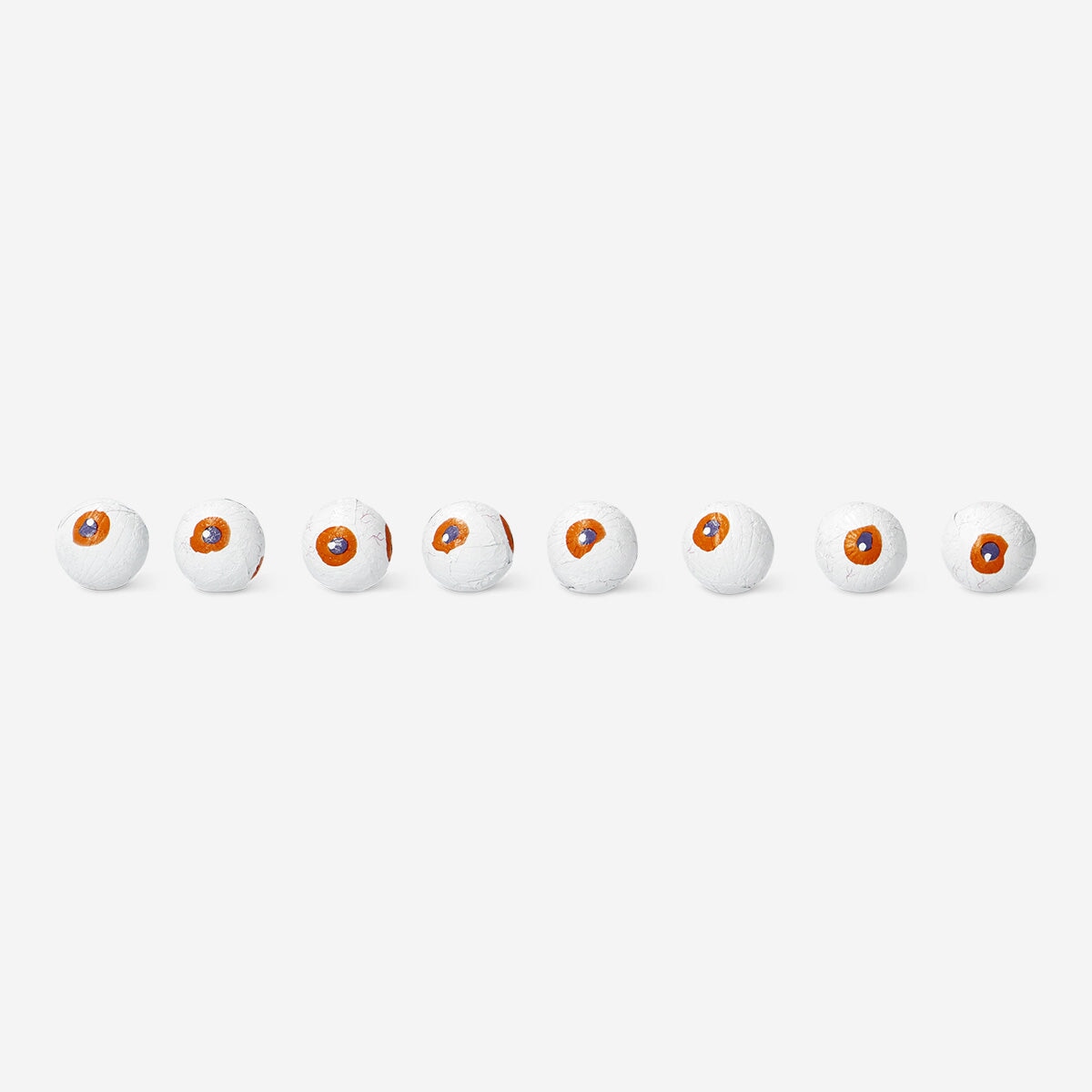 Halloween chocolate eyes from Flying Tiger Copenhagen, spooky edible treats with creepy eye designs for Halloween desserts.