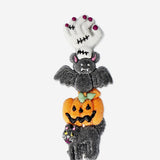 Vanilla-flavored Halloween marshmallow on a stick from Flying Tiger Copenhagen, featuring festive packaging and a sweet treat appearance.