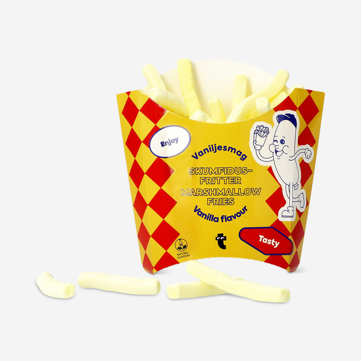 Marshmallow fries in box
