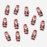 Milk chocolate Santas from Flying Tiger Copenhagen, festive holiday treats with detailed Santa figures, perfect for seasonal celebrations.
