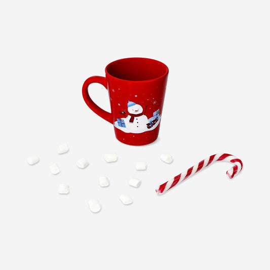 Mug with hot chocolate and marshmallows