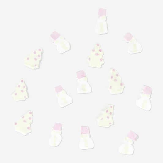 Snowmen and Christmas tree marshmallows - Vanilla flavour