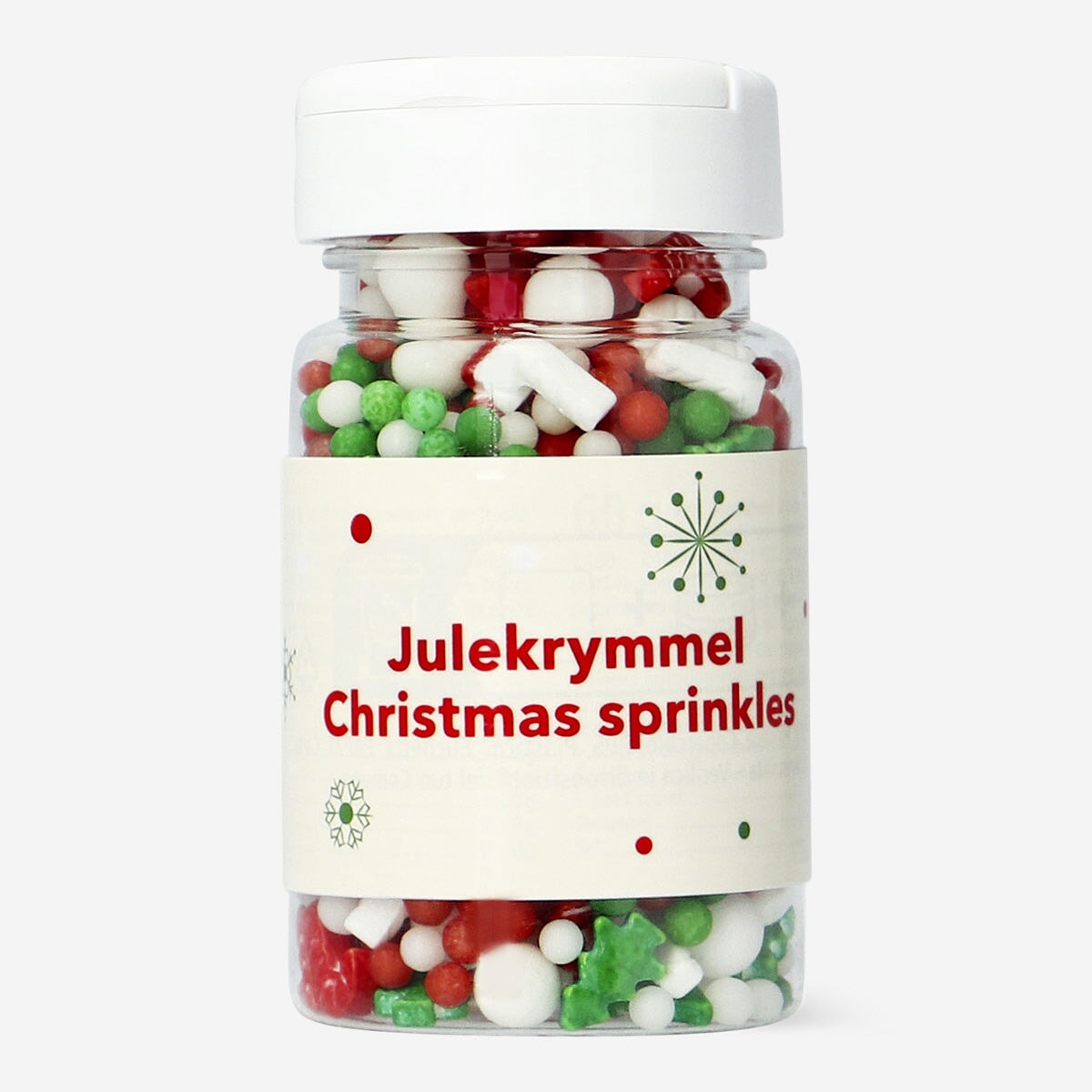 Star sprinkle mix from Flying Tiger Copenhagen, colorful edible food decorations for baking and decorating treats.