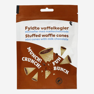 Golden waffle cones from Flying Tiger Copenhagen, ideal for serving ice cream or desserts.