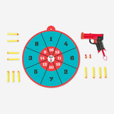 Flying Tiger Copenhagen bathroom darts game gadget with colorful dartboard and darts for indoor fun.