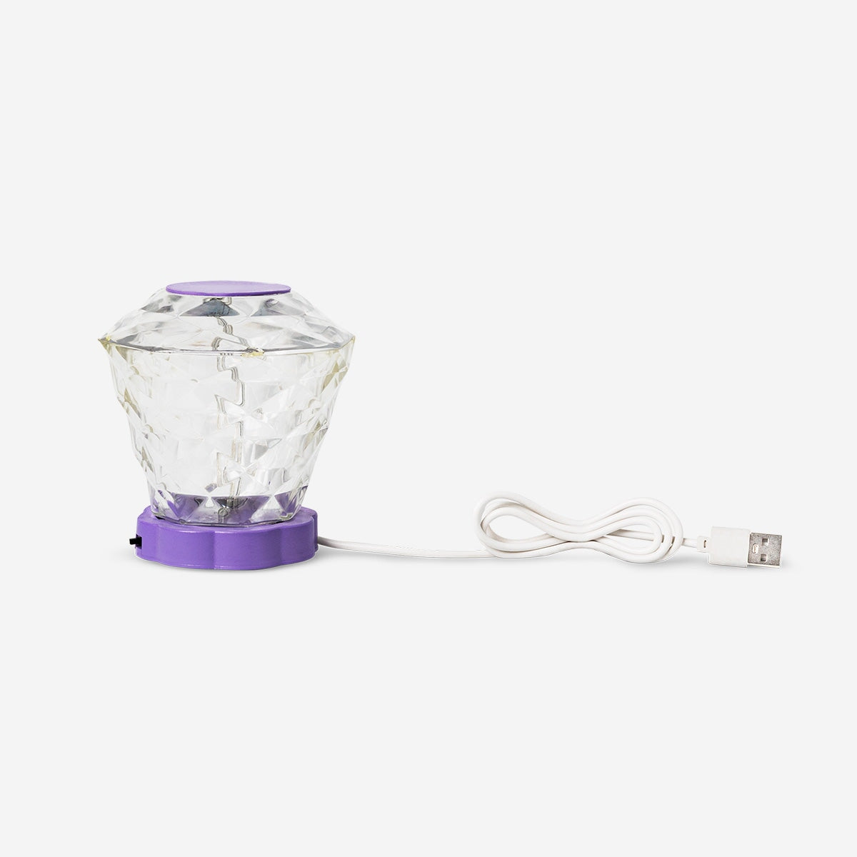 Color-changing diamond-shaped lamp by Flying Tiger Copenhagen, a stylish gadget with vibrant LED light display.