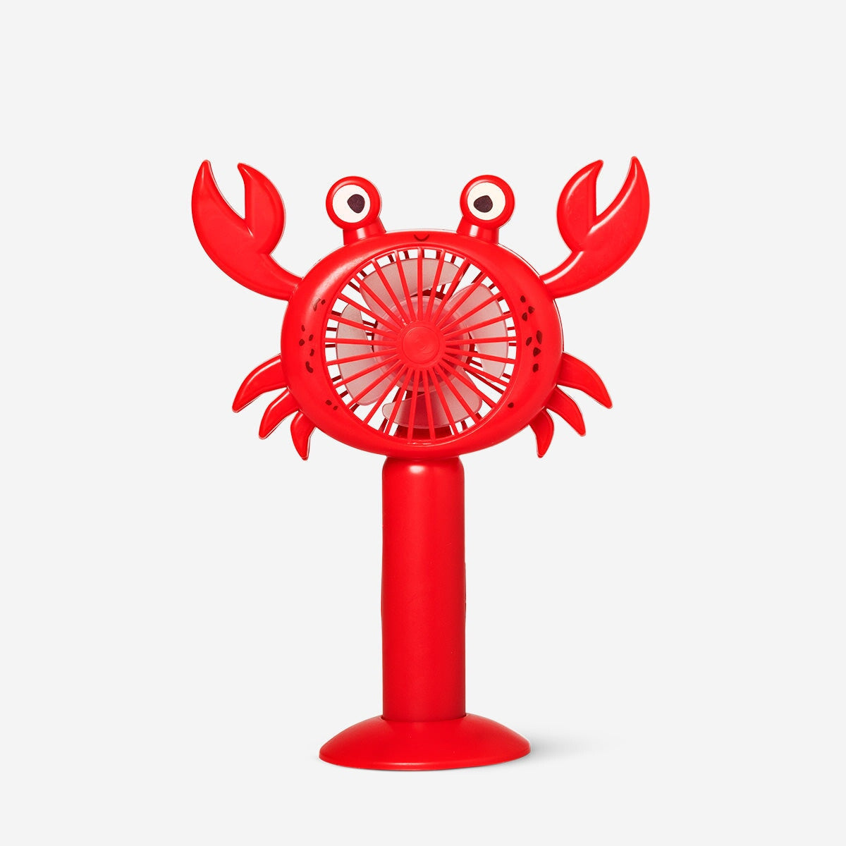 Rechargeable handheld crab fan gadget by Flying Tiger Copenhagen, featuring a cute crab design and portable cooling function.
